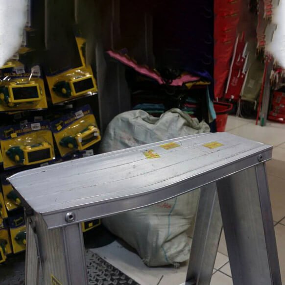 Wrong ladder usage can lead to these kind of damages on your ladders too!